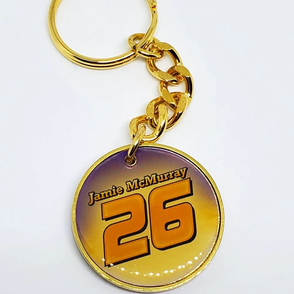 Crown Royal Whiskey Promotional Keychain #26 Jamie McMurray NASCAR Key Chain NEW